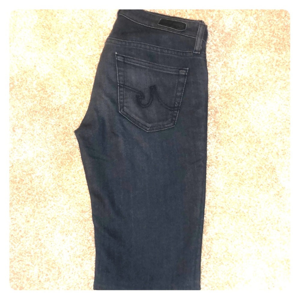 AG Stevie Slim Straight Grey Jean